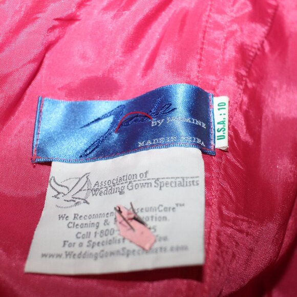 Jade by Jasmine Pastel Rouched Tiered Special Occaision Dress Sz 10 - Picture 7 of 10